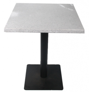 table carrée en marbre blanc et noir