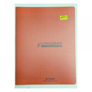 CAHIER PIQUE 17x22 32P ROUGE 90G SEYES POLYPRO