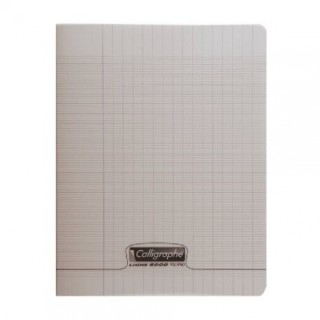 CAHIER PIQUE 17*22 96PAGES POLYPROPYLENE GRIS 90GRS SEYES