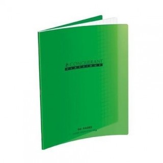 CAHIER PIQUE 17*22. 96PAGES VERT 90GRS SEYES POLYPROPYLENE
