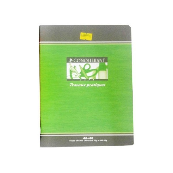 CAHIER PIQUE 24*32 48 PAGES 90GRS SEYES VERT POLYPRO