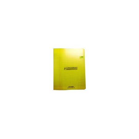 CAHIER PIQUE 24*32. 48PAGES POLYPROPYLENE JAUNE 90GRS SEYES