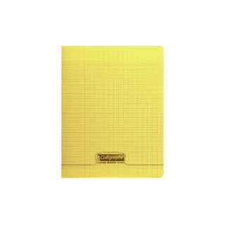 CAHIER PIQUE A4 JAUNE 96PAGES SEYES POLYPROPYLENE