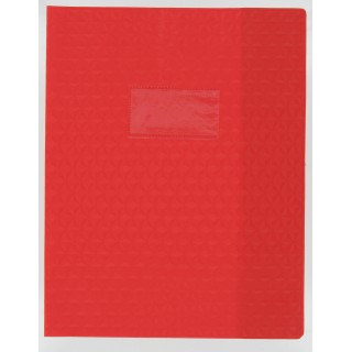 PROTEGE CAHIER 17*22 ROUGE