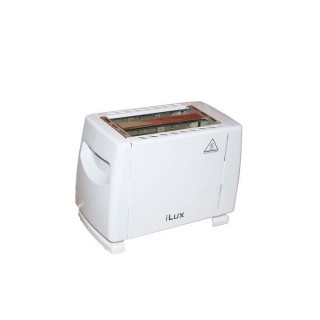 Ilux Toaster LX-0200WT - Grille Pain - 2 Fentes - 700W - Blanc