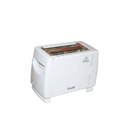 Ilux Toaster LX-0200WT - Grille Pain - 2 Fentes - 700W - Blanc