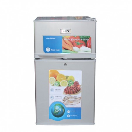 Ilux Réfrigérateur 2 Battants - ILR105 - 90 L - Gris