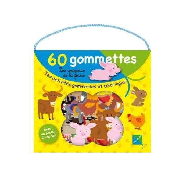 GOMMETTES ANIMAUX FERMES 166 216