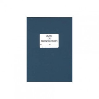 lebon et vernay sp620 registre livre de transmission 150 pages format 21x29,7cm bleu
