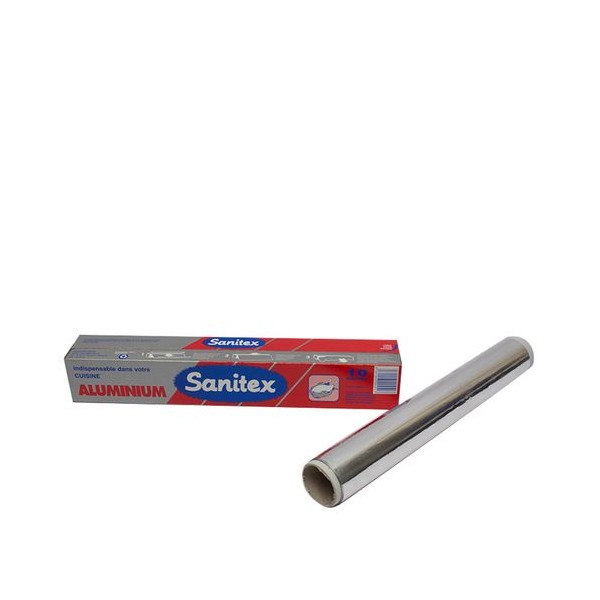 Sanitex Papier Aluminium - 10M - Gris